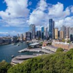 Sydney Skyline From The Harbour Bridge in Australia